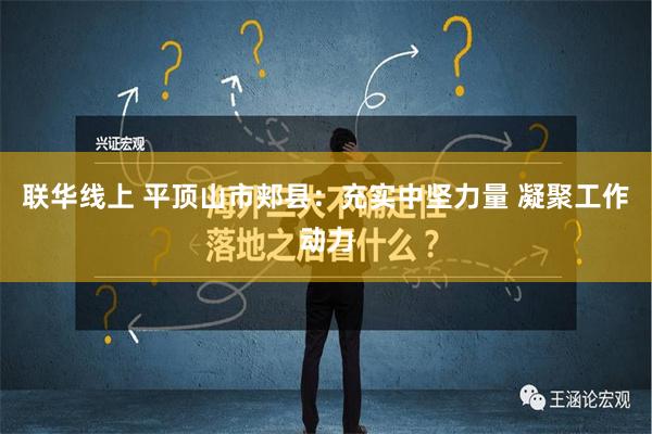 联华线上 平顶山市郏县：充实中坚力量 凝聚工作动力