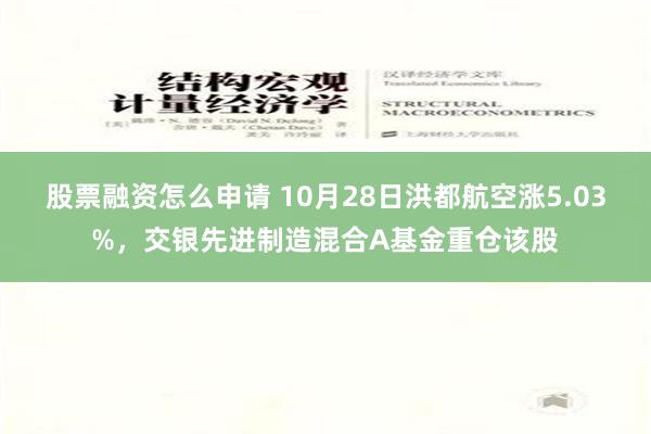 股票融资怎么申请 10月28日洪都航空涨5.03%，交银先进制造混合A基金重仓该股